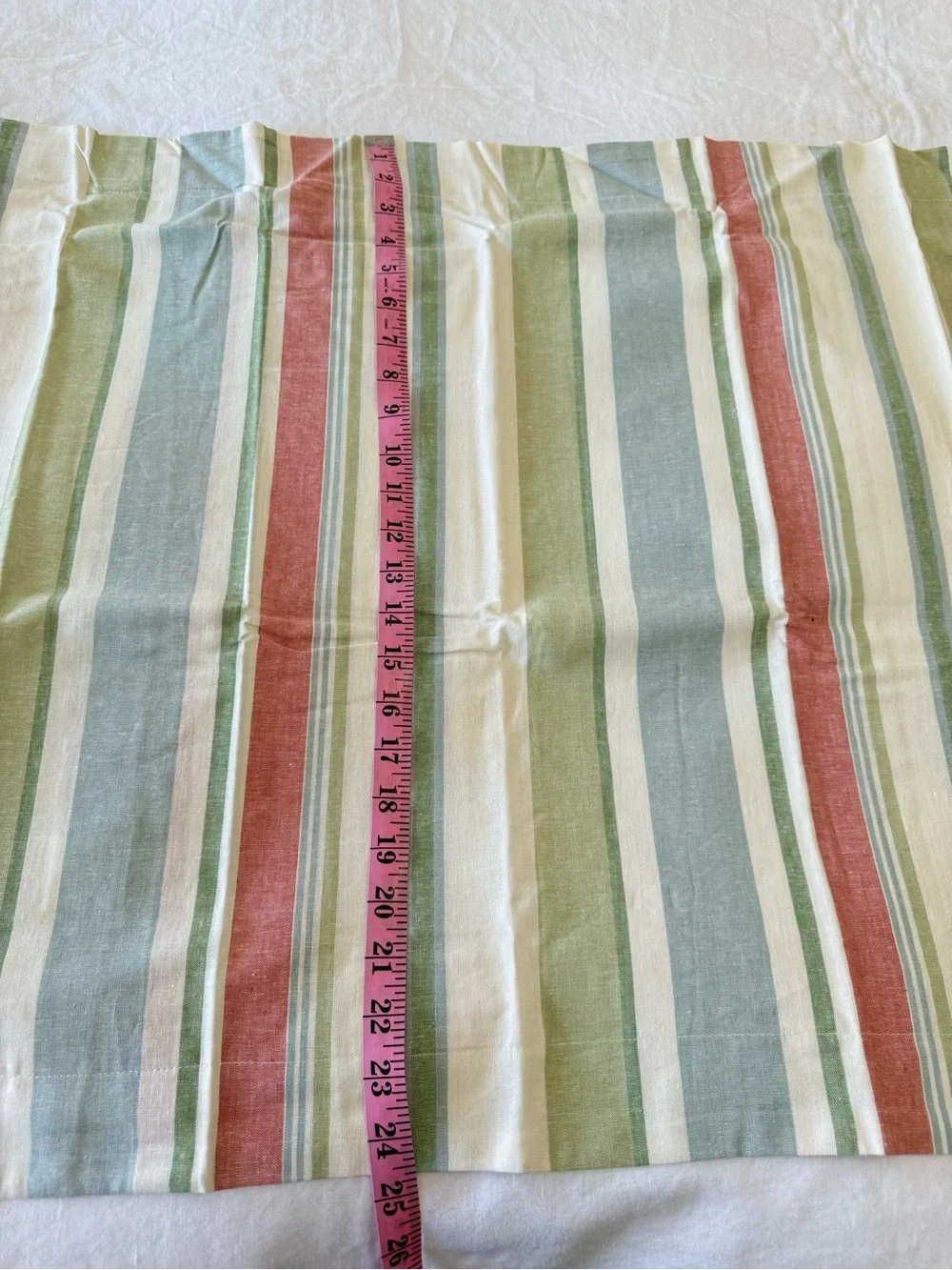 Pottery Barn | Set Of 2 Darien Striped Linen Blend Standard Pillow Shams NWT